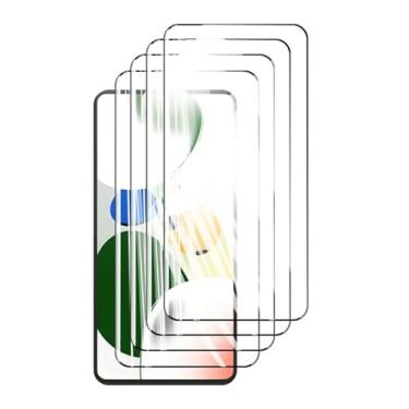 Imagem de Protetor de tela para Xiaomi Poco X5 Pro, 4 unidades, vidro temperado, cristal, alumínio de alta qualidade, antirriscos, compatível com impressão digital, 6,67" (preto)