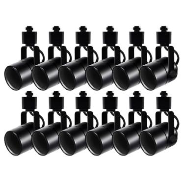 Imagem de Bravsekai GU10 Cabeças de iluminação de pista LED, sem lâmpadas, tipo H, 12 peças, luminária de teto para teto interno para lâmpada GU10, lâmpadas excluídas