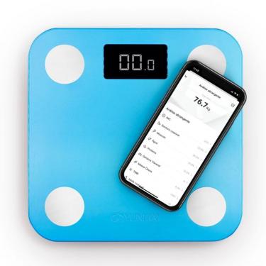 Imagem de Balanca Bioimpedancia Digital Yunmai Mini M1501 Smart Scale Com Applicativo Azul