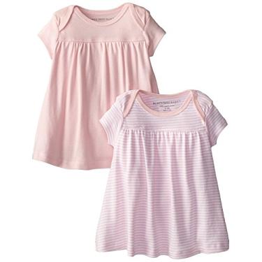 Imagem de Burt's Bees Baby Conjunto de 2 vestidos Bee Essentials de manga curta com ombro de colo para bebês meninas, 100% algodão orgânico, Flor, 0-3 Meses