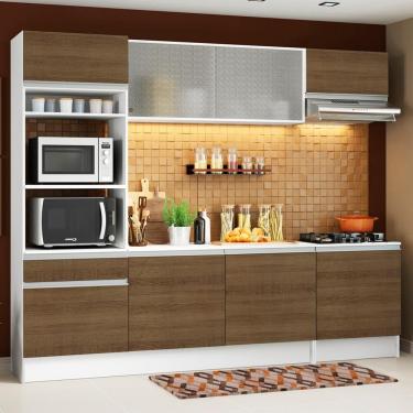 Imagem de Cozinha Topazio com Armário Balcão Tampo Rustic Madesa