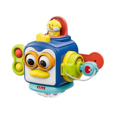 Imagem de Brinquedo Life Baby Sensorial Pinguim Para Bebê a Partir De 12 Meses, Estimulação De Sentidos, Coordenação Motora Fina, Peças Giratórias e Plástico Atóxico