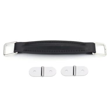 Imagem de Cabo de couro para amplificador de guitarra retrô preto com encaixe para Marshall Amp AS50D/AS100D A