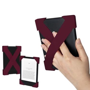Imagem de Strapsicle Alça de mão de silicone – Pequena – Mulled Wine Holiday Edition Pacote com 2 para Kindle Basic 11ª/12ª geração e Kobo Nia (15.2 cm) – Aderência confortável, alternativa leve para capa ou