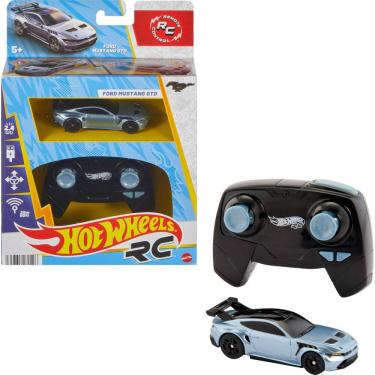 Imagem de Carro de brinquedo RC Hot Wheels Ford Mustang 1:64 com função completa