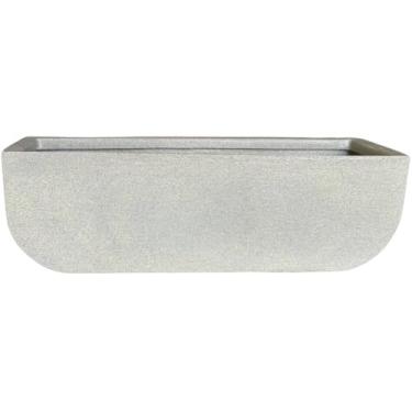 Imagem de Vaso Grande Jardineira Polietileno Floreira Jardim Casa 80cm (Cinza)