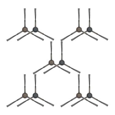 Imagem de Main Side Brush HEPA Filter Mops Cloth Compatible With Midea M7 PRO /M7 MAX Compatible With Fakir Rs 770 Robot Vacuum Cleaner Accessories Replacement(10 Side Brush)