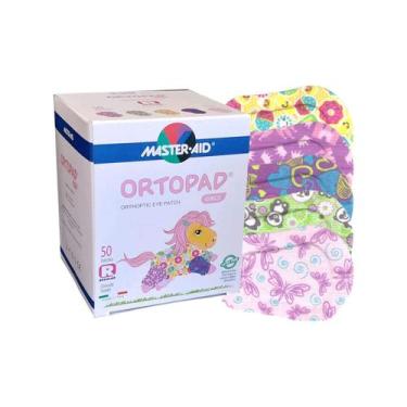 Imagem de Tapa-olhos Ortopad de tamanho normal para meninas - 50 unidades - Ligh