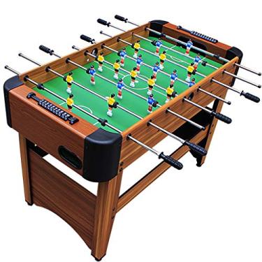 Imagem de VejiA 8 jogos de mesa de pebolim Joystick com 2 bolas para noite de jogos em família - madeira maciça