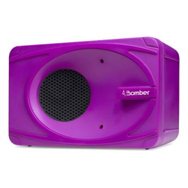 Imagem de Caixinha De Som Roxo Versátil Bluetooth Com Cabo Usb Potente