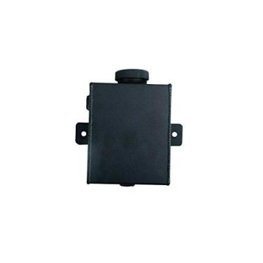 Imagem de HCHCSPEED Tanque de expansão universal de reservatório de transbordamento de garrafa de refrigerante de alumínio com tampa 1,2L preto