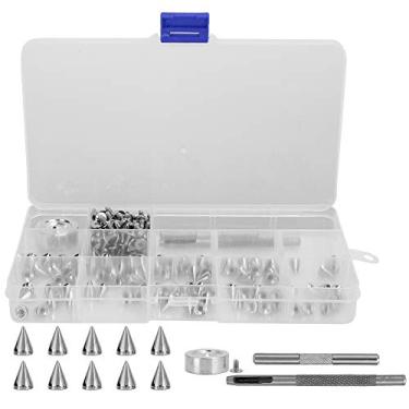 Imagem de Rebite de liga de zinco para vestuário, faça você mesmo, parafusos de rebite com pontas para bolsa, roupas, sapatos, pulseiras de couro, coleiras de cachorro