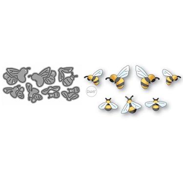 Imagem de DzIxY Conjunto de moldes de corte de metal para fazer cartões, conjunto de recortes de papel, estêncil, suprimentos, modelos de máquina