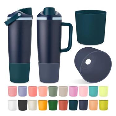 Imagem de Kaitiaki 2 peças de bota superior de silicone para Owala 1,134 g 850 g FreeSip Sway Tumblers, acessórios de manga inferior de garrafa antiderrapante para a maioria dos suportes de copo de carro, livre