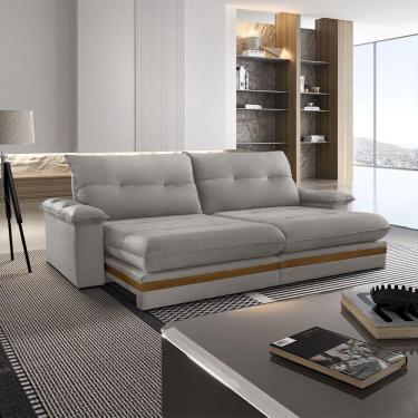 Imagem de Sofá Avalon 02 Módulos De 120cm Br25cm Meu Sofá Online A230 Linho Cinza