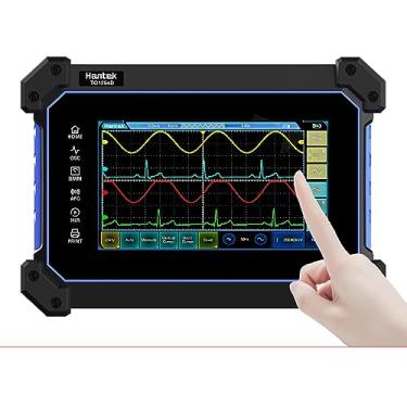 Imagem de Hantek Osciloscópio digital com tela sensível ao toque to1254d, 4 canais + 1 canal, 1250 mhz, 1gsa/s, tablet hanheld, osciloscópio digital + fonte de sinal + multímetro
