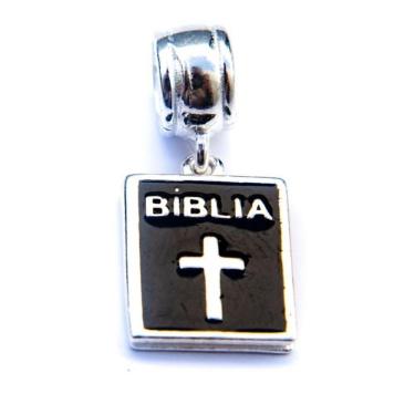 Imagem de Berloque Biblia Esmaltada Prata 925