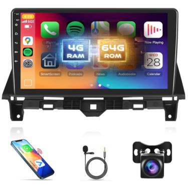 Imagem de 4Core 4G + 64G estéreo automotivo para Honda Accord 8th 2008 2009 2010 2011 2012 2013, sem fio, Android Auto, rádio de tela de 10 polegadas com câmera de reserva, Bluetooth estéreo para Honda, WiFi