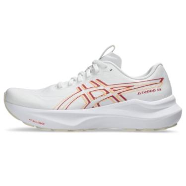 Imagem de ASICS Tênis de corrida masculino GT-2000 14, Branco/Argila rosa escuro, 40