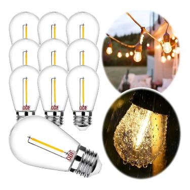 Imagem de Kit 10 Lâmpada Inquebrável Led Prova Água Filamento Boli 220