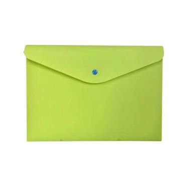 Imagem de Envelope Plástico Com Botão A4 Verde - Dello