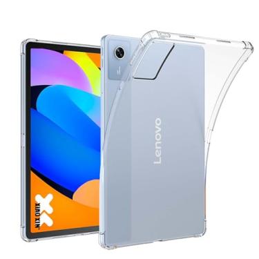Imagem de Capa para Lenovo Tab K11 Gen 2, KONXISA Tablet, capa protetora de TPU com antiarranhões, à prova de choque e leve, capa de proteção para tablet, preta