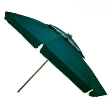 Imagem de Guarda Sol 2,40 Liso Para Praia Piscina Grande Original Com Passagem de ar Natural(VERDE)