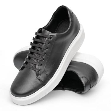 Imagem de Sneaker Couro Nobre Masculino Design Moderno Resistente Cor:;Tamanho:38;Gênero:Homem-Ma...