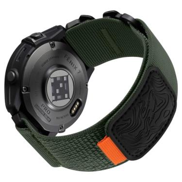 Imagem de Bandletic Pulseira de relógio de 22 mm compatível com Garmin Fenix 8 de 47 mm, 7 6 Pro 5 Plus, pulseira de nylon tática robusta para Instinct 3 2, para Forerunner 965/955/945/Approach S62/S60 /Epix 2