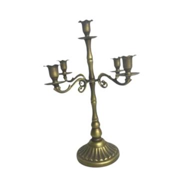 Imagem de BLWOTMOR Castiçal de Vários Braços, Suporte Decorativo para Velas, Candelabro Retrô Romântico para Velas, Ideal para Casamentos E Salas de Estar, C, Tamanho real