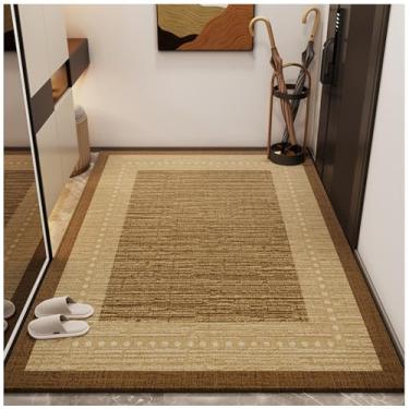 Imagem de SPXMQSS Tapetes para quarto, antiderrapantes e laváveis tapete de quarto, resistente à sujidade e ao desgaste pelo curto tapete para sala de estar, quarto sala de jantar e escritório, G 100 x 100 cm