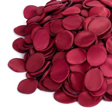 Imagem de AWARDSEN 400 peças pétalas de rosa vermelha pétalas de flor de seda para casamento, cesta, pétalas de rosa falsas, mesa de jantar, centro de mesa, dia dos namorados, decoração romântica para noite
