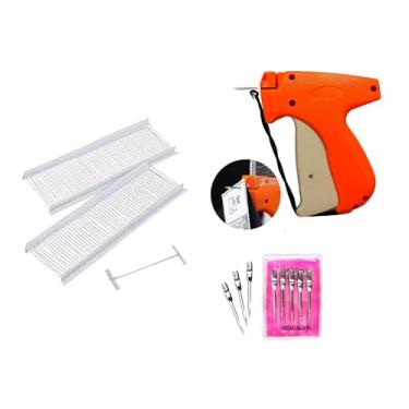 Imagem de Kit Aplicador de Etiquetas NYBC – Pistola Manual + 5000 Pinos 25mm + 5 Agulhas de Reposição para Roupas, Confecções, DIY e Etiquetagem Profissional