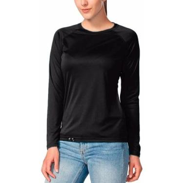 Imagem de Camiseta UV Protection Feminina UV50+ Tecido Ice Dry Fit Secagem Rápid