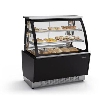 Imagem de Balcão Gelopar Vitrine Neutra 110 cm Preto MGSW-110 MD