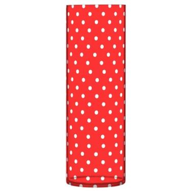 Imagem de CEBUGI Vaso de flores de bolinhas brancas 10 x 30 cm, vaso cilíndrico para flores, vaso transparente inquebrável para decoração de casa de festa de casamento