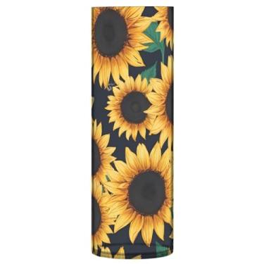 Imagem de CEBUGI Vaso de flores de girassóis 10 cm x 30 cm Vaso cilíndrico para flores, vaso transparente inquebrável para decoração de casa de festa de casamento