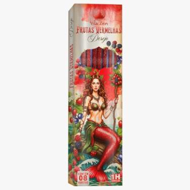 Imagem de Incenso Vila Zen Linha Encanto das Águas Frutas Vermelhas caixa com 8 varetas– Desejo