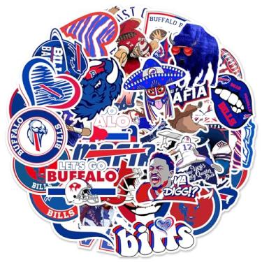 Imagem de Adesivos de vinil à prova d'água de futebol americano, 50 peças, para fãs de futebol, garrafas de água, laptop, snowboard, scrapbook, decoração de bagagem, adesivos DIY - 03