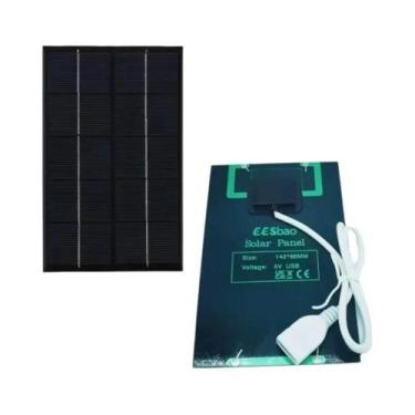 Imagem de Carregador Solar Portátil À Prova d'Água 5V USB Para Caminhadas Ao Ar 