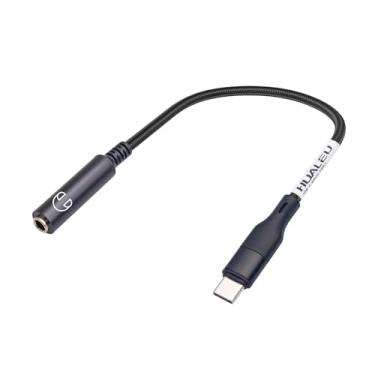 Imagem de HUALEU Cabo de áudio de saída estéreo de 3,5 m USB C para 1/4 TRS
