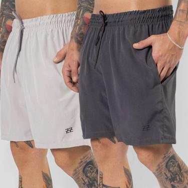 Imagem de Kit 2 Bermudas Masculinas Academia Treino Shorts Elástico Luzzoo-Masculino