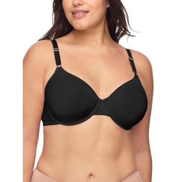 Imagem de Warner's Warners Blissful Benefits Sutiã feminino respirável levemente forrado com aro tamanho fácil, Preto, GG