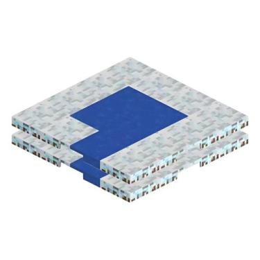 Imagem de Placa Magnética Base Mine Blocos Magnético Construir Montar - Genérica