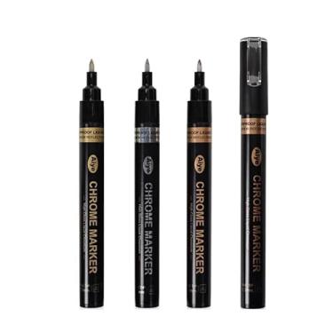 Imagem de 3 peças/conjunto de caneta delineadora de pintura de graffiti à prova d'água DIY 3D linhas abstratas flores ferramentas de manicure