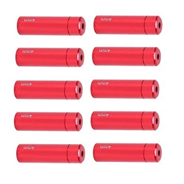 Imagem de Zerodis Tampas de Extremidade do Cabo de Bicicleta de Liga de Alumínio Usinadas CNC, 4 Mm, Conjunto de 10 Peças para Tubos de Hardware de Bicicletas de Estrada e Montanha (#1)