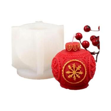 Imagem de Molde De Silicone Para Lanterna De Natal Em Forma De Alce 3D, Vela Aro