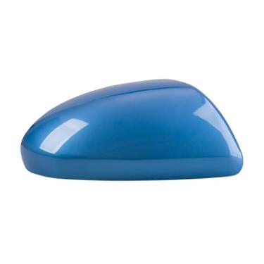 Imagem de Substituição da porta retrovisor do carro espelho lateral capa habitação Compatível com mazda 3 2010-2013 acessórios do carro(Sky Blue Right)