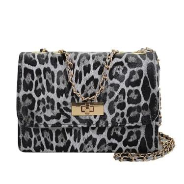 Imagem de Bolsa de ombro quadrada, bolsa transversal de design exclusivo com alça ajustável, bolsa feminina moderna, Preto