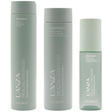 Imagem de Kit Strength Lanza Shampoo White Tea + Cond. Manuka + Serum Neem Plant